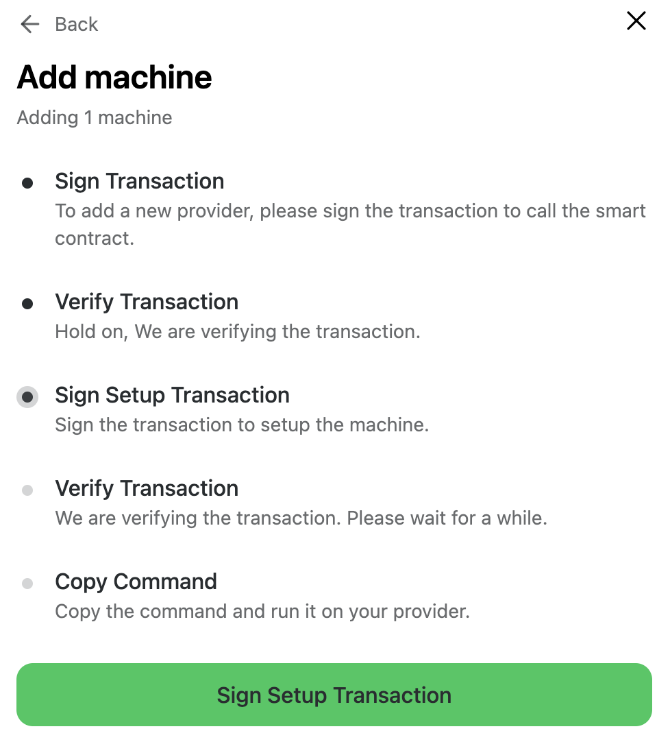 Trigger generation of unique id for compute on NodeOps Network