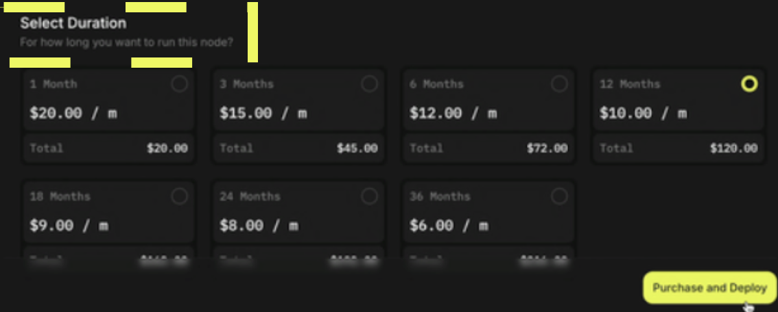 Update subscription to determine how long the managed 0G Alignment Nodes will deploy.